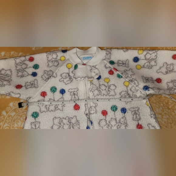 Vintage Carter's Baby Fleece Sleep Bag Sack Wearable Blanket One Size Bears - Picture 7 of 14